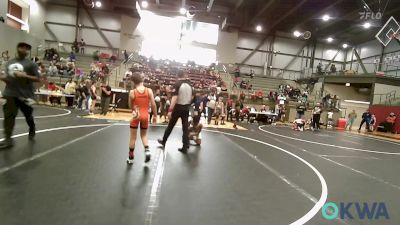 76 lbs Consolation - Cayden Crawford, Pawhuska Elks Takedown vs Drey Johnson, Pin-King All Stars