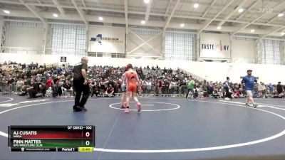 102 lbs Cons. Round 4 - Finn Mattes, GPS Wrestling Club vs Aj Cusatis, NWAA