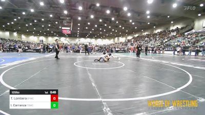 125 lbs Consi Of 32 #2 - Tobias Lombera, Elite Force Wrestling Club vs Isaias Carranza, Top Dog Wrestling Club