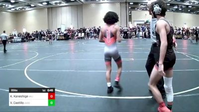 95 lbs Consi Of 16 #1 - Killian Kaneshige, Valiant College Prep vs Xavier Castillo, Juggernaut WC