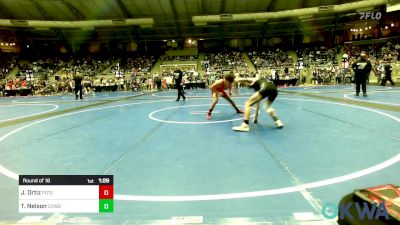 126 lbs Round Of 16 - Javier Ortiz, Poteau Youth Wrestling Academy vs Taylor Nelson, Cowboy Wrestling Club