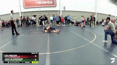 70 lbs Cons. Round 5 - Owen Blankenship, Virginia Patriots Wrestling vs Levi Snelson, Matoaca Wrestling Club