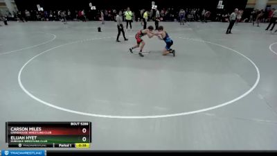 100 lbs Cons. Round 6 - Carson Miles, Grindhouse Wrestling Club vs Elijah Hyet, Dubuque Wrestling Club