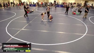 3rd Place Match - Landon Kratt, Summit Wrestling Academy vs Emiliano Becerrra, St. Francis Gladiators Wrestling Club