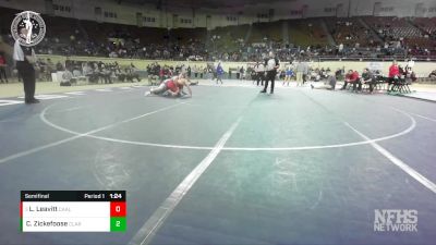 5A-165 lbs Semifinal - Layton Leavitt, CARL ALBERT vs Cooper Zickefoose, CLAREMORE