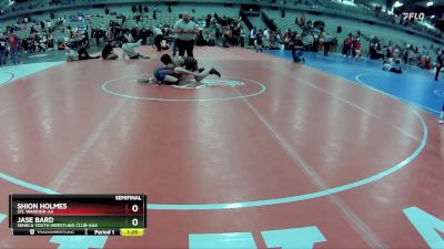 80 lbs Semifinal - Jase Bard, Seneca Youth Wrestling Club-AAA vs Shion Holmes, STL Warrior-AA 