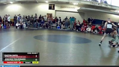 70 lbs Cons. Round 7 - Easton Smith, Maurer Coughlin Wrestling Club vs Jeremiah Maldonado, Munster Wrestling Club