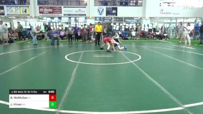 J-85 Mats 13-16 11:15am lbs Quarterfinal - Braydan McMullan, OH vs Jett Hines, WV