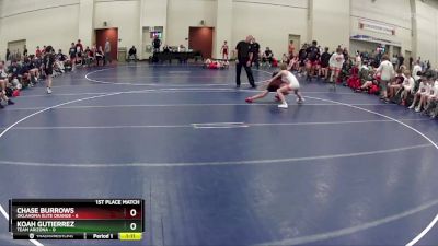 80 lbs Finals (8 Team) - Koah Gutierrez, Team Arizona vs Chase Burrows, Oklahoma Elite Orange