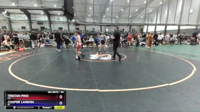 94 lbs Quarterfinal - Tristan Pino, CO vs Cooper Landon, ID