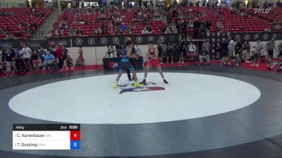 44 kg Quarters - Chase Karenbauer, Bad Karma Wrestling Club vs Traevon Ducking, Contenders Wrestling Academy