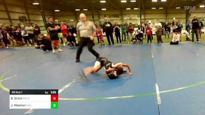 3-4 A lbs Rr Rnd 1 - Braiden Grant, Red Roots Wrestling Club vs John Meehan, Doughboys