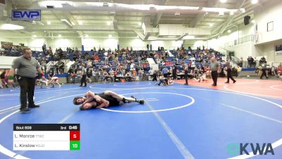 155 lbs Quarterfinal - Gunner Price, Collinsville Cardinal Youth Wrestling vs Devon Mannon, Gore Pirates Youth Wrestling