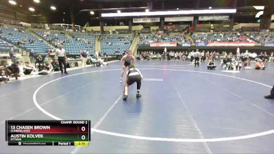 141 lbs Champ. Round 2 - 13 Chasen Brown, Cumberlands vs Austin Kolvek, Ottawa