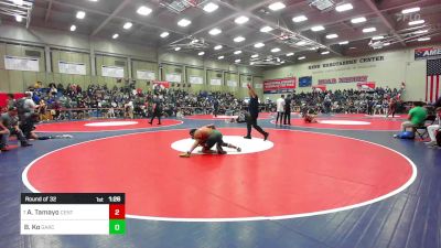 134 lbs Round Of 32 - Armando Tamayo, Central vs Brendon Ko, Garces