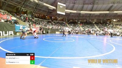 120 lbs Round Of 16 - AKEELA Mitchell, NM Gold vs Victoria Powers, Nebraska Wrestling Academy