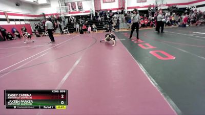 70 lbs Cons. Semi - Jaxten Parker, Northwest Grapplers vs Casey Cadena, Northwest Grapplers