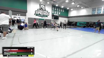 101 lbs Quarterfinal - Destiny Moreno, Millikan vs Malia Manibog, San Marino