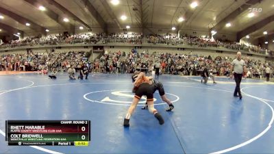 70 lbs Champ. Round 2 - Colt Bridwell, Wentzville Wrestling Federation-AAA vs Rhett Marable, Platte County Wrestling Club-AAA