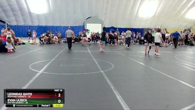 110 lbs Finals (2 Team) - Leonidas Giatis, Highland Hornets vs Evan Ulrich, Dayton Bandits