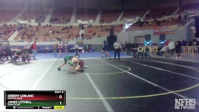 D1-144 lbs Cons. Round 2 - James Cothell, Sunnyslope vs Jeremy Leblanc, Shadow Ridge