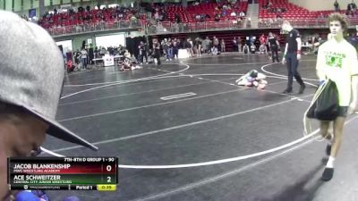 90 lbs Semifinal - Ace Schweitzer, Central City Junior Wrestling vs Jacob Blankenship, MWC Wrestling Academy