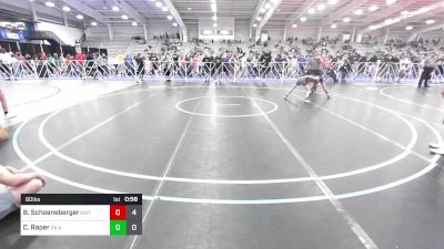 80 lbs Rr Rnd 1 - Benjamin Schoeneberger, Grit Mat Club Blue vs Carson Raper, PA Alliance Blue