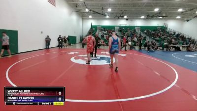 190 lbs Round 1 - Wyatt Allred, Moorcroft Mat Masters Wrestling Club vs Daniel Clawson, Riverton USA Wrestling