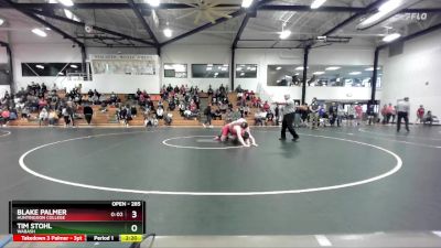 285 lbs Champ. Round 1 - Blake Palmer, Huntingdon College vs Tim Stohl, Wabash