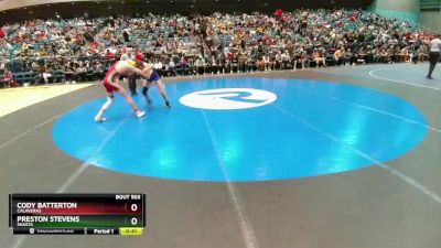 138 lbs Cons. Round 1 - Preston Stevens, Shasta vs Cody Batterton, Calaveras