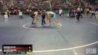 3A 195 lbs Cons. Round 1 - Damian Weaver, South Brunswick vs Hunter Miller, West Rowan