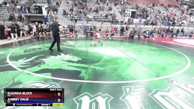 50-55 lbs Semifinal - Kleonna Block, MT vs Aubrey DAlie, WI