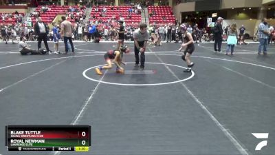 72 lbs Cons. Round 4 - Blake Tuttle, Salina Wrestling Club vs Royal Newman, Lawrence Elite