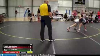100 lbs Quarterfinals (8 Team) - Rocco Cassioppi, POWA vs Chris Grossman, Untouchables White