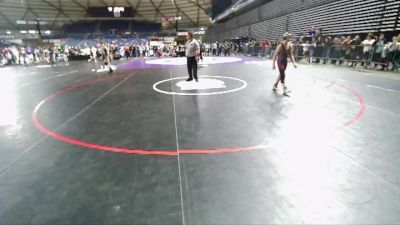 97 lbs Cons. Round 5 - Kaden Harding, Team Aggression Wrestling Club vs Taylor Mauss, Inland Northwest Wrestling Training Center