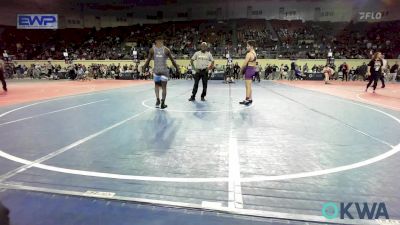 130 lbs 5th Place - Axl Branham, Vian Wrestling Club vs Jarius Johnson, Pitbull Wrestling Academy