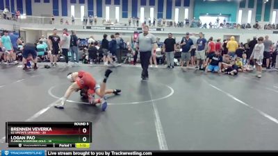 80 lbs Round 5 (8 Team) - Logan Pao, Florida Scorpions Gold vs Brennen Veverka, U2 Upstate Uprising