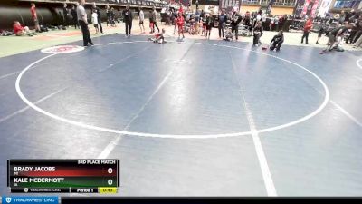 53 lbs 3rd Place Match - Brady Jacobs, MI vs Kale McDermott, IA