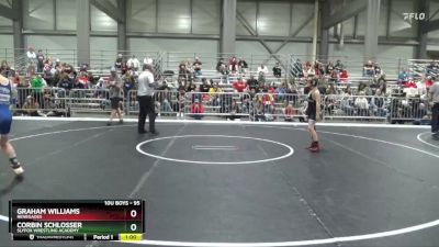 95 lbs Cons. Semi - Graham Williams, Renegades vs Corbin Schlosser, SlyFox Wrestling Academy