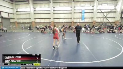 105 lbs Cons. Round 2 - Makinley Myers, Nevada vs Sofia Abramson, Nevada