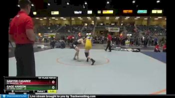 170 lbs Finals (8 Team) - Gage Hanson, 5A Crook County vs Sawyer Casarez, 5A Thurston