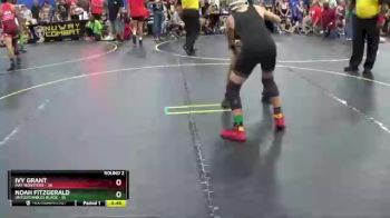 112 lbs Round 2 (4 Team) - Noah Fitzgerald, Untouchables Black vs Ivy Grant, Mat Monsters