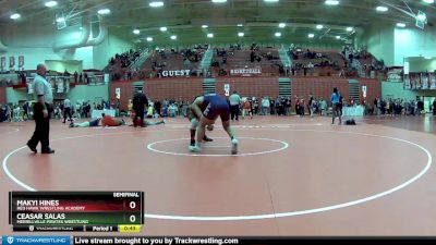 195 lbs Semifinal - Makyi Hines, Red Hawk Wrestling Academy vs Ceasar Salas, Merrillville Pirates Wrestling