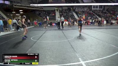 130 lbs Quarterfinal - Payge Vetsch, Jeff West vs Ashlyn Hahn, Stockton