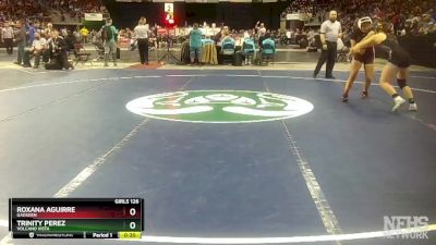 Girls 126 lbs Cons. Semi - Trinity Perez, Volcano Vista vs Roxana Aguirre, Gadsden