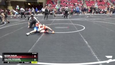 90 lbs 5th Place Match - Keyen Taplin, Abilene Kids Wrestling Club vs Dalton McDaniel, Greater Heights Wrestling