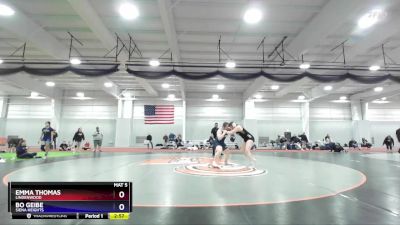 170 lbs Cons. Round 3 - Bo Geibe, Siena Heights vs Emma Thomas, Lindenwood