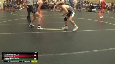 115 lbs Round 4 (6 Team) - Anthony Valls, Mat Assassins vs Brayden Jones, M2TCNJ