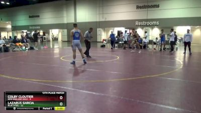 152 lbs Placement Matches (16 Team) - Lazarus Garcia, Blue Steel vs Colby Cloutier, New England Gold