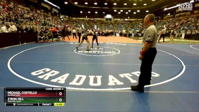 6A-190 lbs Cons. Round 3 - S`Ron Hill, Wichita-East vs Michael Costello, Olathe East